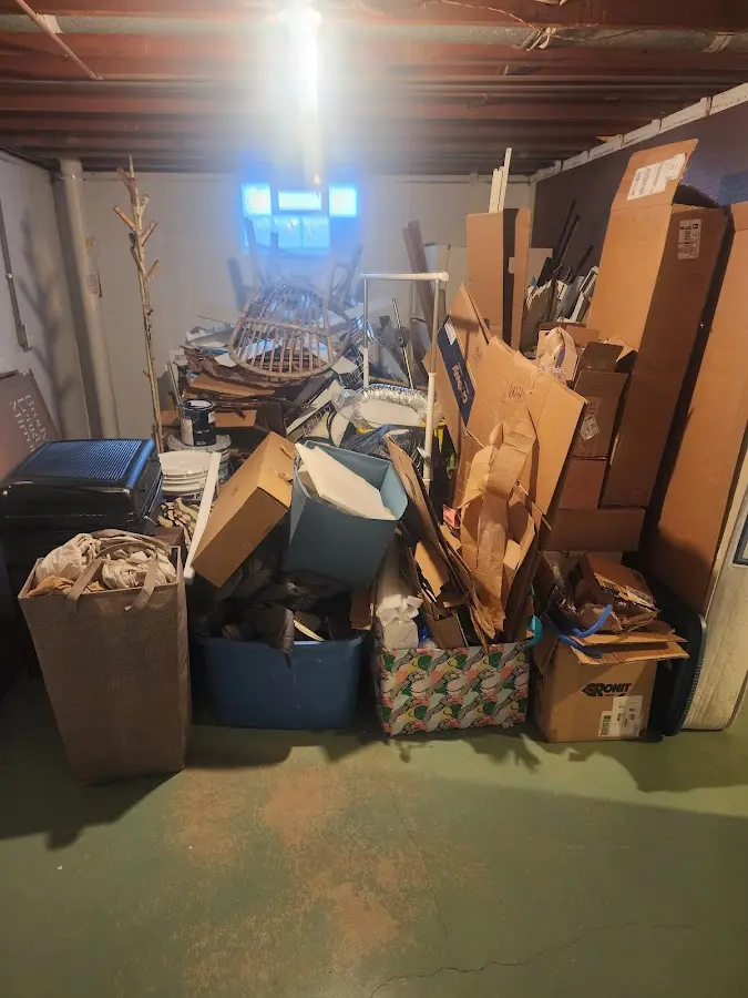 Roll-off dumpster container at job site for Yard Waste Dumpster Rental in Peach Bottom